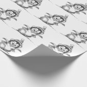 Niedlicher Weihnachtspenguin, Happy Baby Bird Geschenkpapier (Ecke)