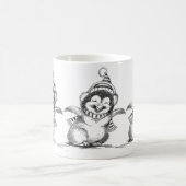 Niedlicher Weihnachtspenguin, Happy Baby Bird Kaffeetasse (Mittel)