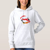 Niedlicher Weihnachtspenguin Hoodie (Vorderseite)