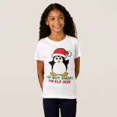 Niedlicher Weihnachtspenguin Ich bin nicht Kurz, d T-Shirt (Vorne ganz)