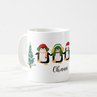Niedlicher Weihnachtspenguin Iglu Wasserfarbe Kaffeetasse