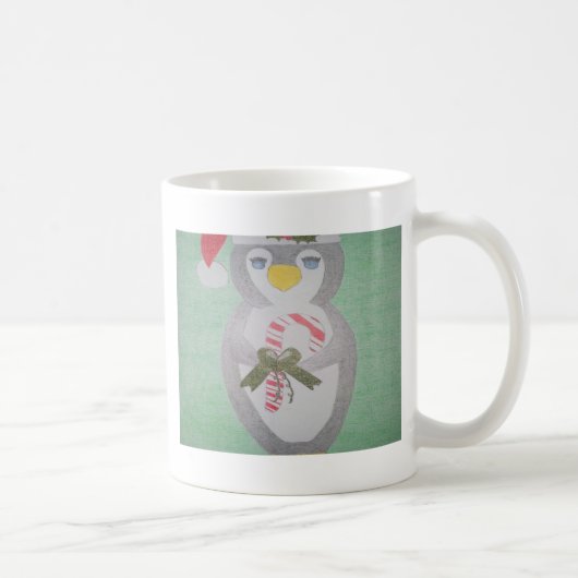 Niedlicher WeihnachtsPenguin Kaffeetasse (Rechts)