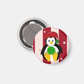 Niedlicher WeihnachtsPenguin Magnet (Vorderseite/Rückseite)