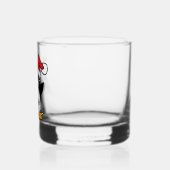 Niedlicher Weihnachtspenguin personalisieren Whiskyglas (Links)