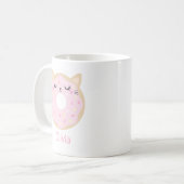 Niedlicher Weihnachtspenguin Personalisierte Weihn Kaffeetasse (Vorderseite Links)
