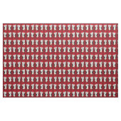 Niedlicher Weihnachtspenguin Roter Feiertag Stoff (Fat Quarter (45,7 x 55,9 cm))