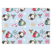 Niedlicher WeihnachtsPenguin Tischdecke (Vorderseite (Horizontal))