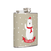 Niedlicher Weihnachtspolar Flachmann (Rechts)