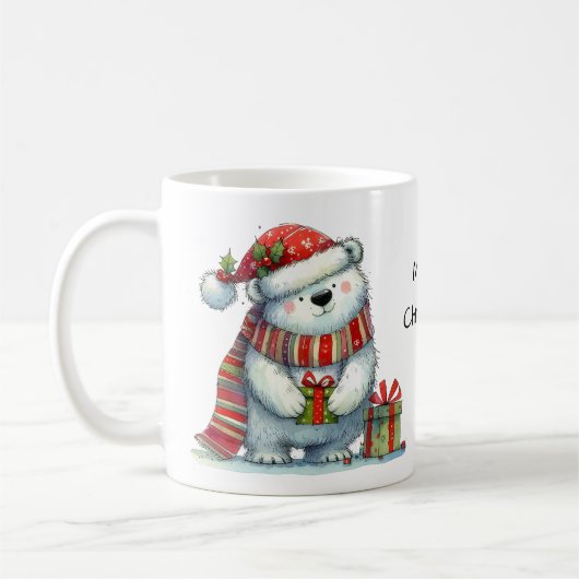 Niedlicher Weihnachtspolar Kaffeetasse (Links)