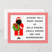 Niedlicher Weihnachtsrhyme Postkarte (Vorne/Hinten)