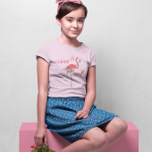 Niedlicher Weihnachtsrosa Flamingo Custom T-Shirt