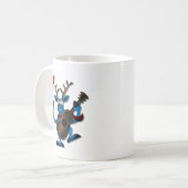 Niedlicher Weihnachtssankt-Gesang Kaffeetasse (Vorderseite Links)