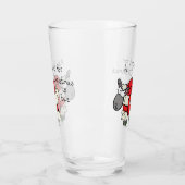 Niedlicher Weihnachtsschlaf Cartoon Glas (Links)