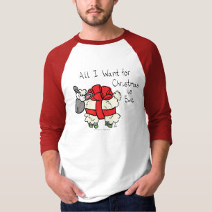 Niedlicher Weihnachtsschlaf Cartoon T-Shirt