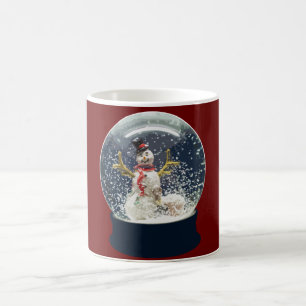 Niedlicher Weihnachtsschnee Globe Glücklicher Win Kaffeetasse