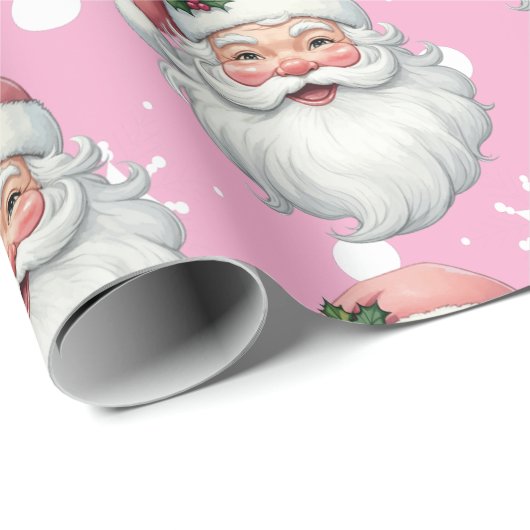 Niedlicher Weihnachtsschneeflocken Geschenkpapier (Rolleneckpunkt)