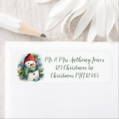 Niedlicher Weihnachtsschneemann (Insitu)