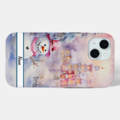 Niedlicher Weihnachtsschneemann Case-Mate iPhone Hülle (Rückseite (Horizontal))