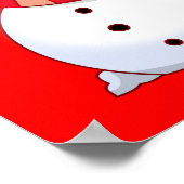 Niedlicher Weihnachtsschneemann Poster (Ecke)