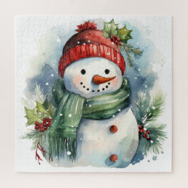 Niedlicher Weihnachtsschneemann Puzzle