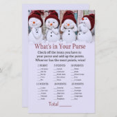 Niedlicher Weihnachtsschneemann Was ist in deinem  (Vorne/Hinten)