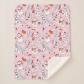 Niedlicher Weihnachtsschuppen Sherpadecke (Vorderseite)