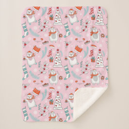 Niedlicher Weihnachtsschuppen Sherpadecke