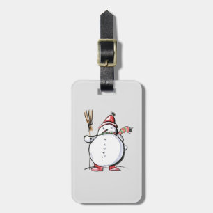 Niedlicher WeihnachtsSnowman Gepäckanhänger
