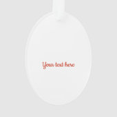 Niedlicher Weihnachtsspielzeugjunge mit Horn-Akryl Ornament (Rückseite)