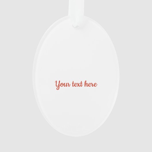 Niedlicher Weihnachtsspielzeugjunge mit Horn-Akryl Ornament (Rückseite)