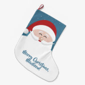 Niedlicher Weihnachtsstempel Weihnachts-Strumpf Großer Weihnachtsstrumpf (Vorderansicht (hängend))