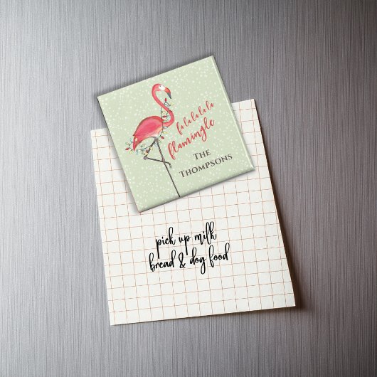 Niedlicher Weihnachtsstrand Flamingo Custom Magnet