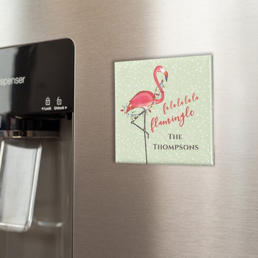 Niedlicher Weihnachtsstrand Flamingo Custom Magnet