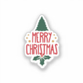 Niedlicher Weihnachtsunterricht Aufkleber (Vorderseite)