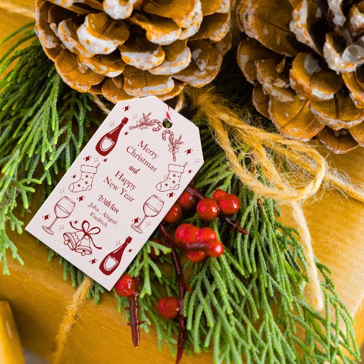 Niedlicher Weihnachtsurlaub Geschenkanhänger