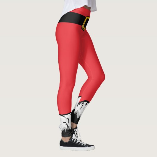 Niedlicher Weihnachtsurlaub Roter Weihnachtsmann Leggings (Rechts)