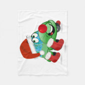 Niedlicher Weihnachtswagen Cartoon Fleecedecke (Vorderseite)