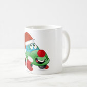 Niedlicher Weihnachtswagen Cartoon Kaffeetasse (VorderseiteRechts)