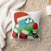 Niedlicher Weihnachtswagen Cartoon Kissen (Decke)