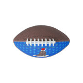 Niedlicher Weihnachtswalrus und Schneeflocken Football (Vorderseite)