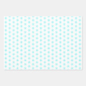 Niedlicher Weihnachtswalrus und Schneeflocken Geschenkpapier Set (Vorderseite 3)