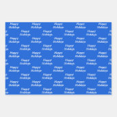 Niedlicher Weihnachtswalrus und Schneeflocken Geschenkpapier Set (Vorderseite 2)