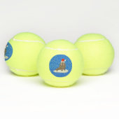 Niedlicher Weihnachtswalrus und Schneeflocken Tennisbälle (Multi)