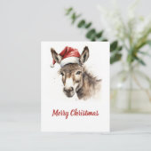 Niedlicher Weihnachtswein Postkarte (Stehend Vorderseite)