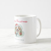Niedlicher Weihnachtswelpen Kaffeetasse (VorderseiteRechts)