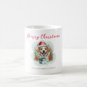 Niedlicher Weihnachtswelpen Kaffeetasse (Mittel)