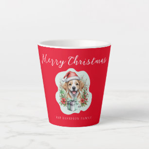 Niedlicher Weihnachtswelpen Milchtasse