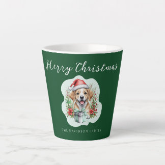 Niedlicher Weihnachtswelpen Milchtasse