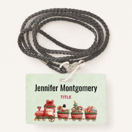 Niedlicher Weihnachtszug mit Spielzeug Ausweis