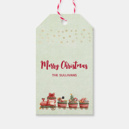 Niedlicher Weihnachtszug mit Spielzeug Geschenkanhänger